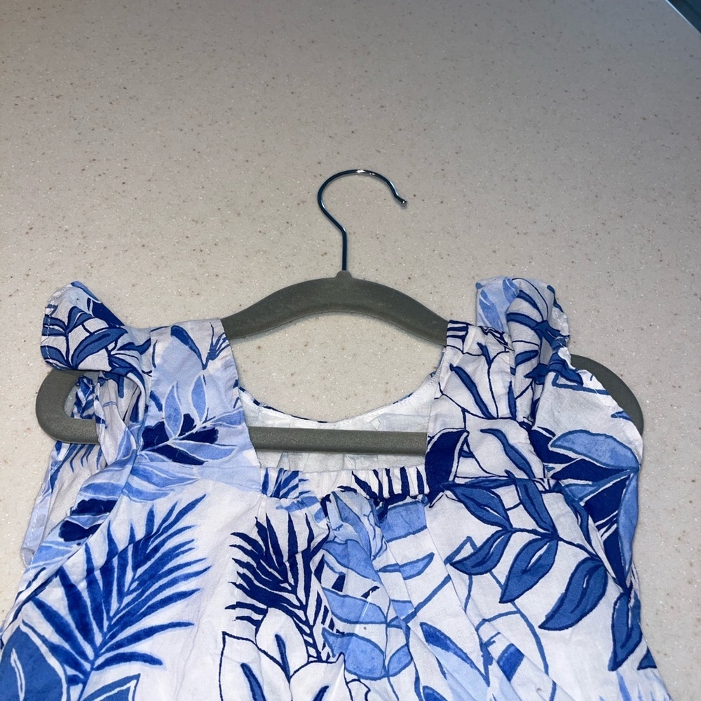 Floral Blue and White Dress - Picture 2 of 3